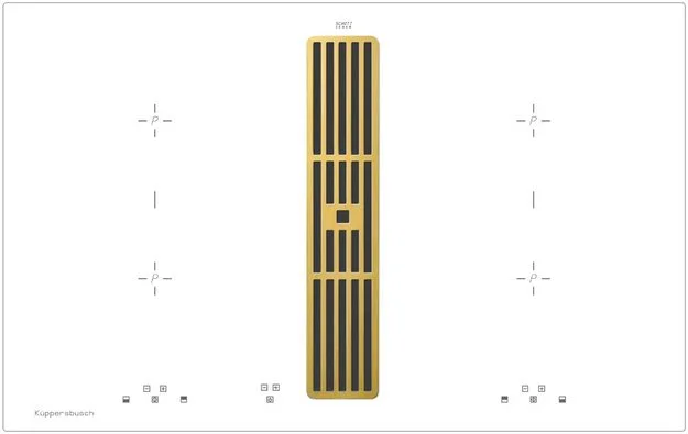 Варочная панель с вытяжкой Kuppersbusch KMI 8500.0 WR Gold купить в Москве