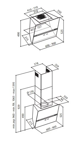 Вытяжка Korting KHC 69080 GN купить в Москве
