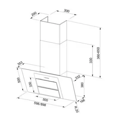 Вытяжка Faber NORTHIA EG8+ BK A60 купить в Москве
