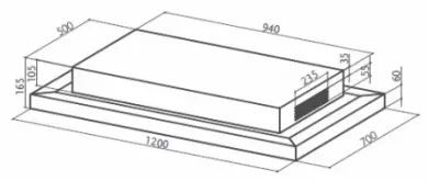 Встраиваемая вытяжка Faber SKYPAD X/WH F120 купить в Москве
