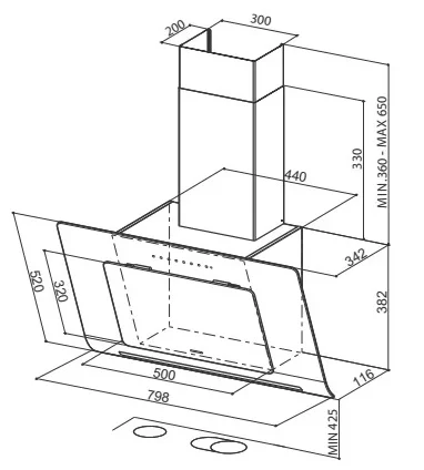 Вытяжка Faber INFINITY ALMOND A80 купить в Москве
