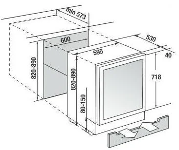 Встраиваемый холодильник для охлаждения вина Kuppersbusch FWKU 1800.0 S7 купить в Москве