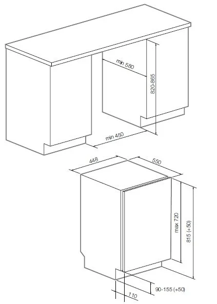 Встраиваемая посудомоечная машина Graude VG 45.2 S купить в Москве