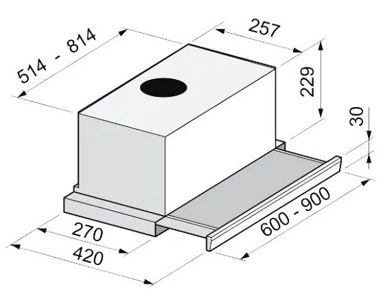 Встраиваемая вытяжка Korting KHP 6712 X купить в Москве
