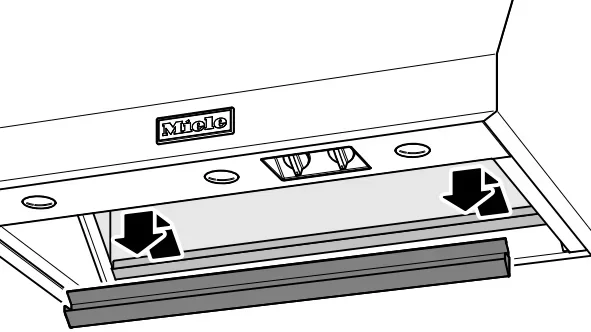 Встраиваемая вытяжка Miele DAR1155 для плиты Range Cooker купить в Москве
