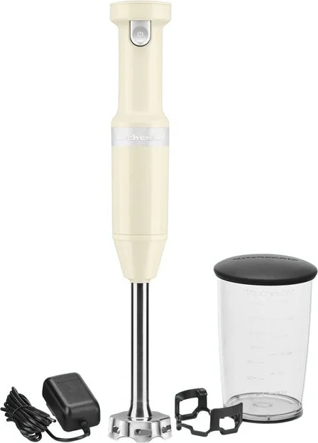 Погружной блендер беспроводной KitchenAid 5KHBBV53EAC кремовый купить в Москве с доставкой
