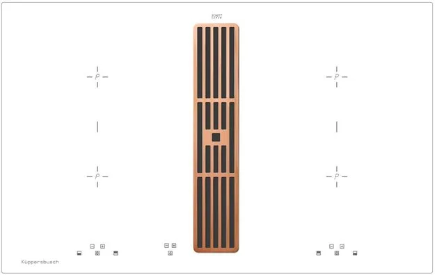 Варочная панель с вытяжкой Kuppersbusch KMI 8500.0 WR Copper купить в Москве