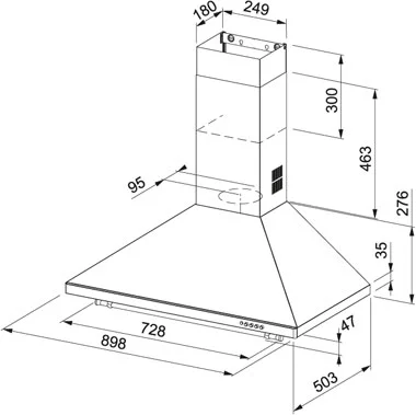 Вытяжка Franke FCM 904 GF графит купить в Москве
