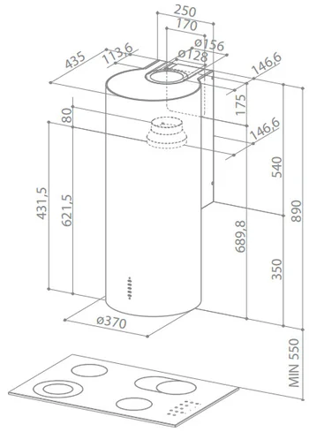 Вытяжка Faber Flow Gloss WH 37 купить в Москве
