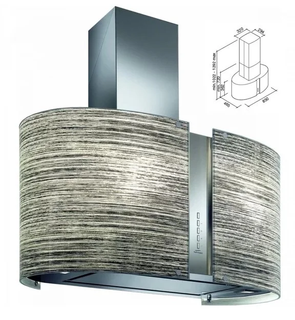 Вытяжка Falmec Mirabilia Isola 85 Elektra Vetro (800) ECP купить в Москве
