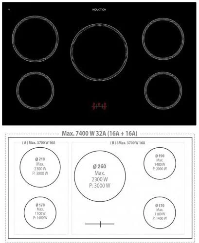 Варочный центр Lofra RSD96MFTE/5I Br купить в Москве
