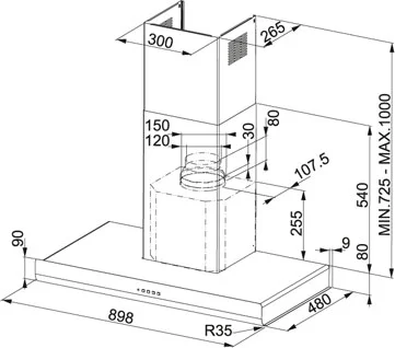 Вытяжка Franke FTL 905 PW купить в Москве
