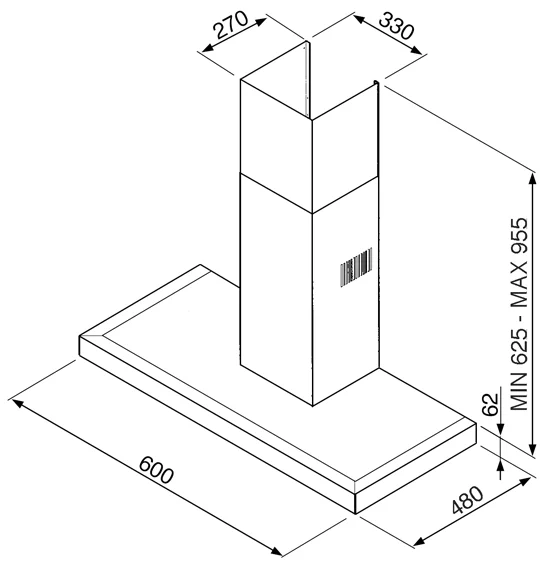 Вытяжка Smeg KSE61X-1 купить в Москве
