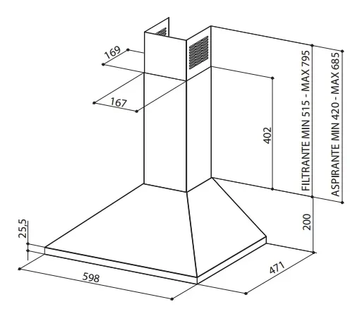 Вытяжка Faber VALUE PB 4 2L W A60 купить в Москве
