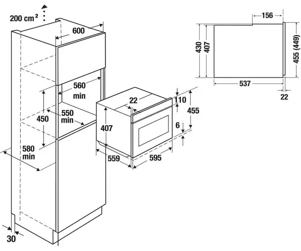 Компактный духовой шкаф с микроволнами Kuppersbusch CBM 6550.0 G7 Copper купить в Москве
