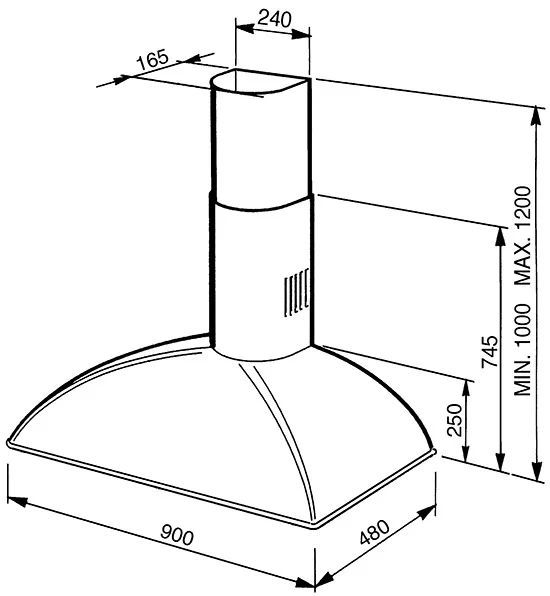 Вытяжка Smeg KS89PE купить в Москве
