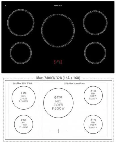 Варочный центр Lofra RLVD96MFTE/5I Br купить в Москве