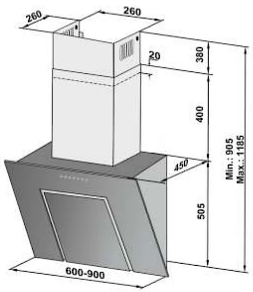 Вытяжка Zigmund Shtain K 218.91 B купить в Москве
