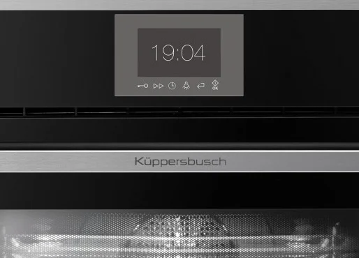 Компактный духовой шкаф с микроволнами  Kuppersbusch CBM 6550.0 S1 Stainless Steel купить в Москве

