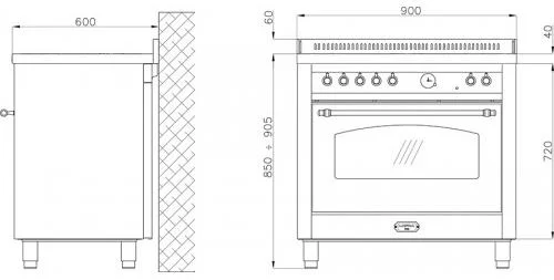 Варочный центр Lofra RLVD96MFTE/5I купить в Москве