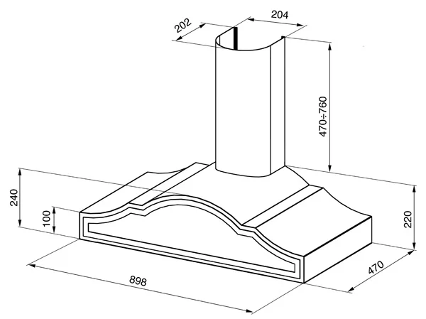 Вытяжка Smeg KC90AX купить в Москве
