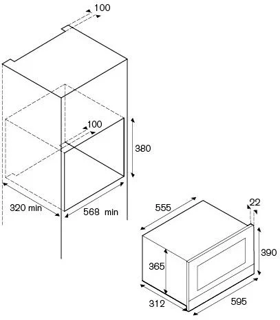 Встраиваемая микроволновая печь Bertazzoni F383MODMWSX купить в Москве
