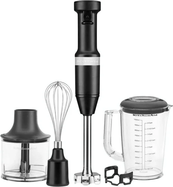 Погружной блендер KitchenAid 5KHBV83EBM матовый черный купить в Москве с доставкой
