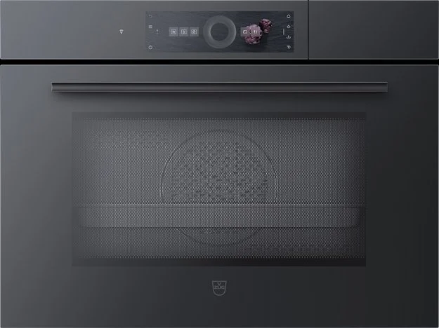 Встраиваемый комбинированный паровой шкаф V-ZUG CombiSteamer V6000 45M CSM6T-23041 (черное стекло) купить в Москве