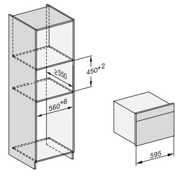 Встраиваемая комби-пароварка Miele DGC 7640 EDST/CLST новая, с витрины (без коробки) купить в Москве