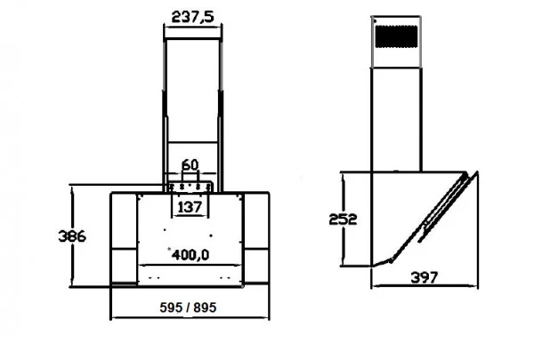 Вытяжка Zigmund Shtain K 221.91 W купить в Москве
