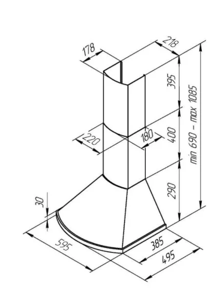 Вытяжка Kuppersberg BONA 60 W Bronze купить в Москве
