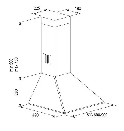 Вытяжка Kuppersberg Onda 60 SB 4PB купить в Москве
