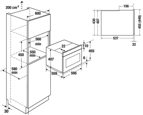 Компактный духовой шкаф с микроволнами Kuppersbusch CBM 6350.0 S9 Shade of Grey купить в Москве
