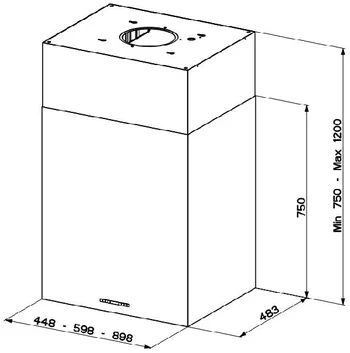Вытяжка Faber Cubia Isola EG8 X A90 Active купить в Москве
