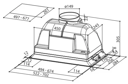 Вытяжка Faber INCA PLUS HIP X A70 FB EXP купить в Москве
