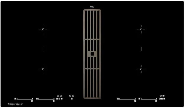 Варочная панель с вытяжкой Kuppersbusch KMI 9800.0 SR Black Chrome купить в Москве