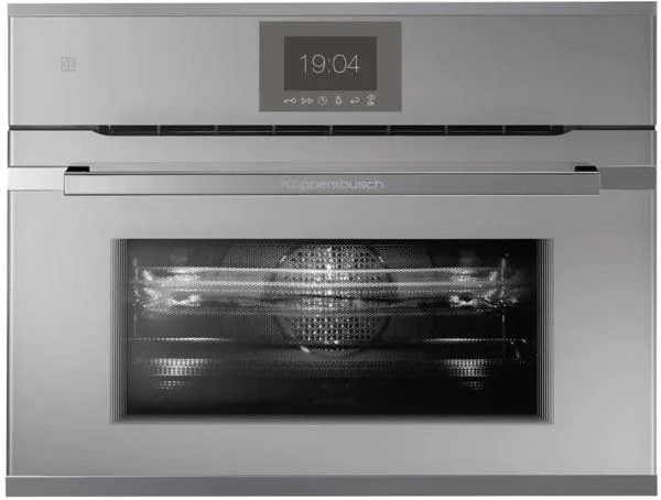 Компактный духовой шкаф с микроволнами Kuppersbusch CBM 6550.0 G3 Silver Chrome купить в Москве