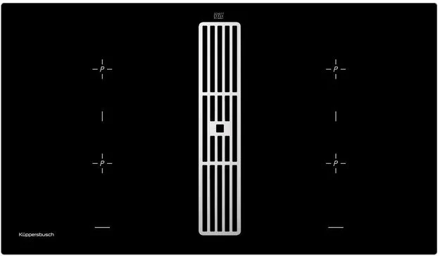 Варочная панель с вытяжкой Kuppersbusch KMI 9850.0 SR Silver Chrome купить в Москве