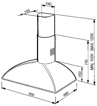Вытяжка Smeg KSE89P9 купить в Москве
