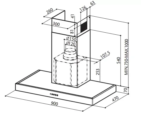 Вытяжка Faber GLOVE AF X  A90 купить в Москве
