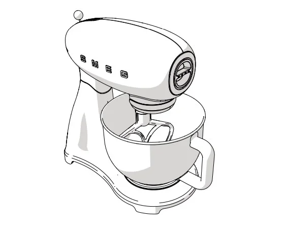 Планетарный миксер Smeg SMF02WHEU купить в Москве с доставкой
