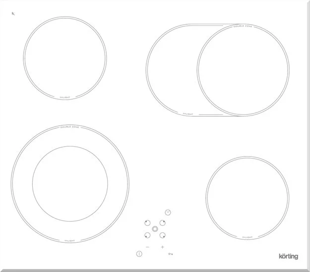 Варочная поверхность Korting HK 62051 BW купить в Москве