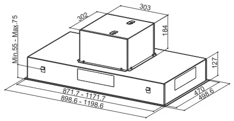 Встраиваемая вытяжка Faber HEAVEN 2.0 X 120 купить в Москве

