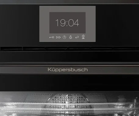 Компактный духовой шкаф с микроволнами  Kuppersbusch CBM 6550.0 S2 Black Chrome купить в Москве

