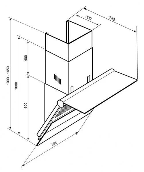 Вытяжка Smeg KTS75BC купить в Москве

