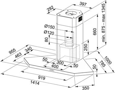 Вытяжка Franke FFC 1005 XS купить в Москве
