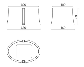 Вытяжка Falmec Zephiro isola 66 (450) (с системой E.ion) ECP white купить в Москве
