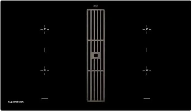 Варочная панель с вытяжкой Kuppersbusch KMI 9850.0 SR Black Chrome купить в Москве