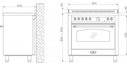 Варочный центр Lofra RLVD96MFTE/5I Br купить в Москве