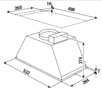 Встраиваемая вытяжка Kuppersbusch LB 6650.1E купить в Москве
